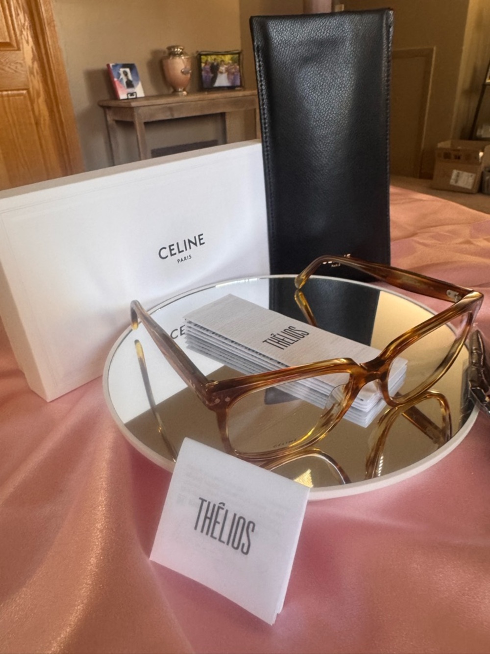 BRAND new - RX Frames Celine Honey Tortoiseshell Cat-Eye Glasses - Picture 6 of 7
